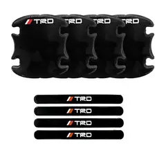 GENERICO - Protector Manija De Puerta TRD Deportivo Universal Negro 8Pcs