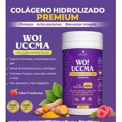 GENERICO - Colágeno hidrolizado Wo Uccma Uña de Gato Cártilago de Tiburón y Cúrcuma 600g