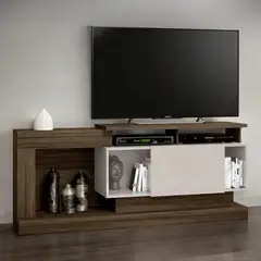 GENERICO - Mesa para Tv 55" Marrón con Blanco 52030