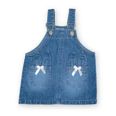 DANUS - Vestido jamper orejitas denim niña