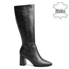 KALURI - Bota Alta para Mujer – Kiara 05 Negra