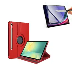 GENERICO - Funda Giratoria + Mica Vidrio para Galaxy Tab S9 FE 10.9 SM-X510