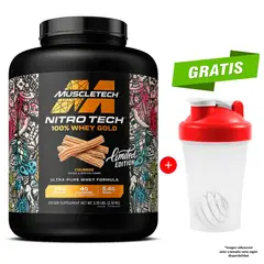 MUSCLETECH - NITRO TECH 100% WHEY GOLD 5.10 LBS SABOR CHURRO