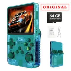 AMAZON - Consola de Videojuegos Retro R36s 64GB Pantalla IPS 3.5 - VERDE