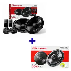 PIONEER - SET COMBO DE AUDIO 4 PARLANTES COMPONENTES+PARLANTES COAXIALES