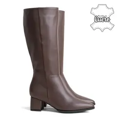 KALURI - Bota Alta para Mujer – Kiara 06 Chocolate