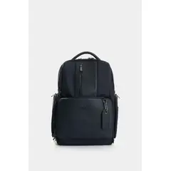 VELEZ - Vélez Morral Security De Lona Para Hombre Detalles En Cuero Azul Oscuro