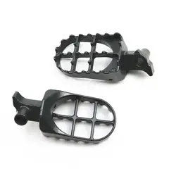 GENERICO - Pedal Posa Pie Exclusivo De Aluminio Para Moto Color Negro 2Pcs