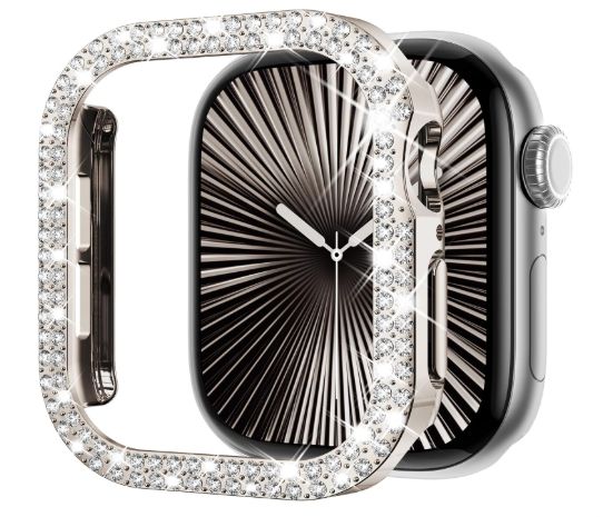 Bumper para Apple Watch Doble Fila Diamante 44mm - STARLIGTH