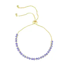 ELAHIA JOYERIA - Pulsera ajustable ojo turco azul