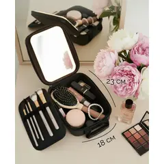 GENERICO - Neceser De Maquillaje Con Espejo Led Maletin organizador de maquillaje portatil