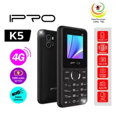 IPRO - CELULAR BASICO K5 4G DUAL SIM - NEGRO