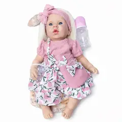 GENERICO - Muñeca Bebe Reborn de Silicona Gel 45 cm