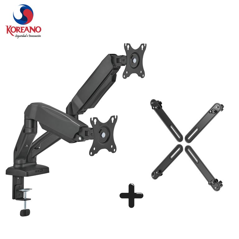 Soporte de Escritorio Doble para Monitor 17”32” + Adaptador VESA Universal KE24-X11