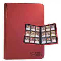 ULTIMATE MINDER - Album para 360 Cartas coleccionables Binder - Rojo Premium