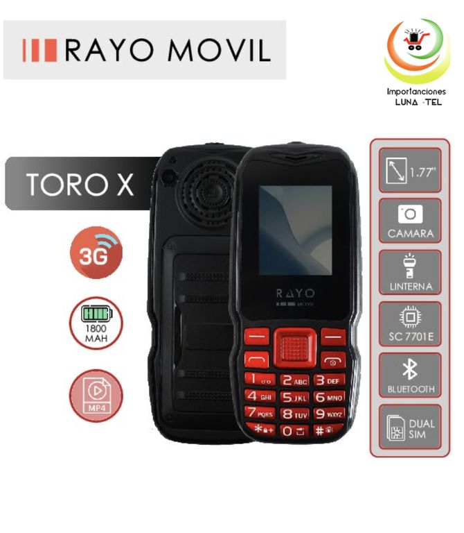 CELULAR RAYO TORO X 3G BATERIA DE 1800