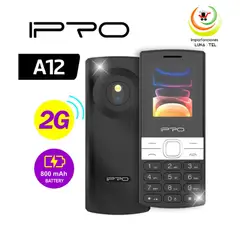 IPRO - CELULAR BASICO A12 2G DUAL SIM -NEGRO