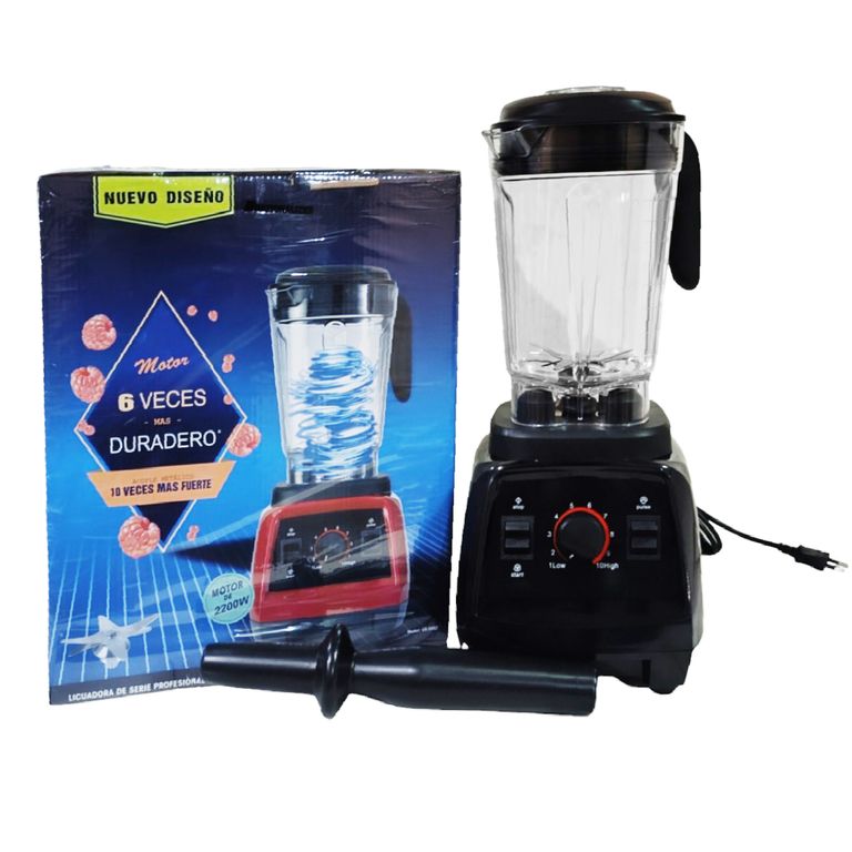 Licuadora Industrial NATIONALIZER (2 Litros) 2200 Watts - Negro