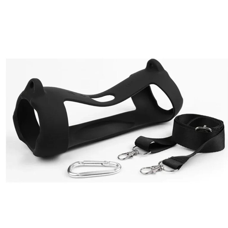 PROTECTOR FUNDA CASE DE SILICONA PARA JBL CHARGE 5 COLOR NEGRO BLACK