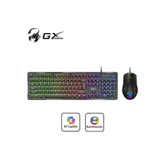 GENIUS - TECLADO + MOUSE GX SCORPION KM-GX6 AI COPILOT RGB 19 TECLAS ANTI-GHOSTING 3200DPI NEGRO