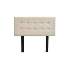 MUEBLES MACRUMO - Cabecera tapizada Lima - 1.5plz - Color Beige claro