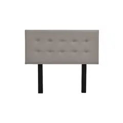 MUEBLES MACRUMO - Cabecera tapizada Lima - 1.5plz - Color Beige oscuro