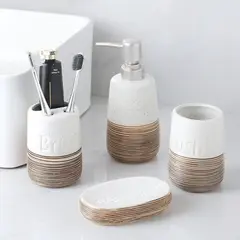 PIA COPELLO STORE - Set x4 Accesorios de Baño