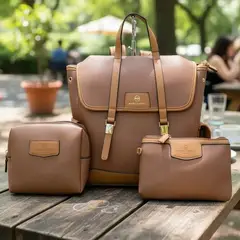 MARCO XENIA - Mochila para dama A4 Marco Xenia- 3 Piezas