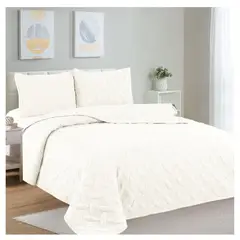 CASATEX - CUBRECAMA COLOR ENTERO 100% ALGODÓN EN 3 PLAZAS