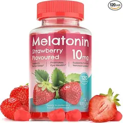 GENERICO - MELATONINA 5 MG, 120 GOMITAS SABOR FRESA NEXT GEN U