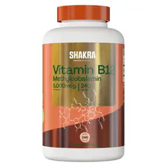 SHAKRA - Vitamina B12 5000mcg 240 Capsulas