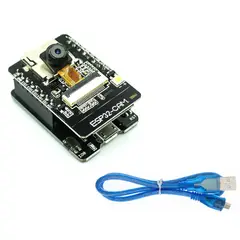 GENERICO - Modulo ESP32-CAM con Base USB MB y Camara OV2640 Cable USB Incluido