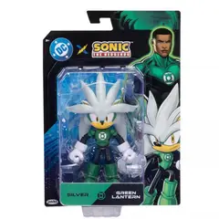 JAKKS PACIFIC - SONIC DC Comics SILVER como LINTERNA VERDE Sonic The Hedgehog