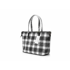 GENERICO - Cartera Moderna De Cuadros Color Negro Para Mujer Elegante Versátil