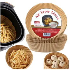 OEM - Papel para Freidora de Aire Redondos 20cm - Antiadherente