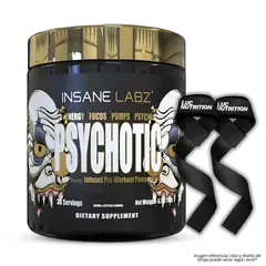 INSANE LABZ - Psychotic Gold 35 servicios / Pre-Entreno - Fruit Punch + Straps