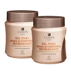 GENERICO - Corps Lignea Gel para Masaje Corporal Refrescante KIT x2