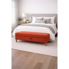 ARTSOFA - Banqueta Baúl Duvall Ladrillo Antifluido + Obsequio