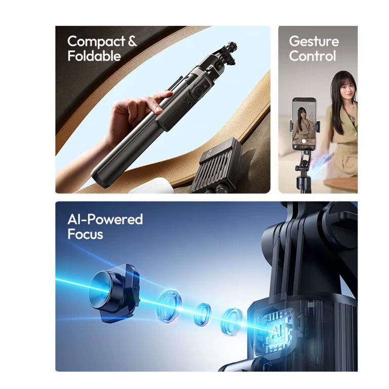 Tripode inteligente 360° con sensor de movimiento