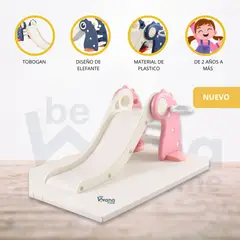 CUZKA - Tobogán con Aro de Baloncesto para Niños «VALANGA» Pink