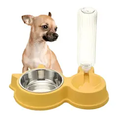 GENERICO - Dispensador AUTOMÁTICO de Botella Talla XL para Mascotas AMARILLO