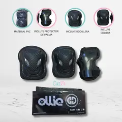 OLLIE - Set Protector KIDS «CONFORT PRO» Black