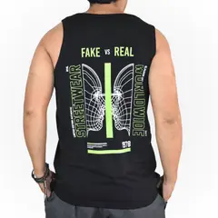 YONISTERS CLOTHING - Bividi Casual Hombre 100% Algodón Negro Fake&Real