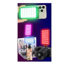 OEM - Luz led magnetica RGB pro para celular recargable profesional para Selfies - Videos - Streaming