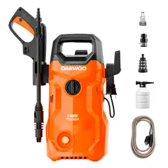 DAEWOO - Hidrolavadora de Alta Presión 1400W DAX1400 90 Bar Compacto