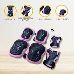 OLLIE - Set de Protección para Niños «CONFORT PRO» BlackPink