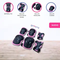 OLLIE - Set de Protección para Niños «CONFORT PRO» BlackPink