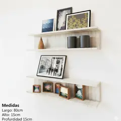 GENERICO - Repisa Estante Decorativa 2 Unid. Ichigo - Gaudi