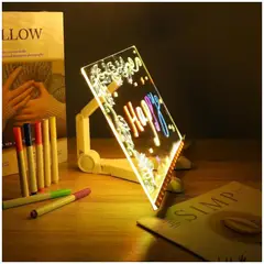 INSPIRA MARKET - Pizarra Acrílica LED para Dibujar con Plumones