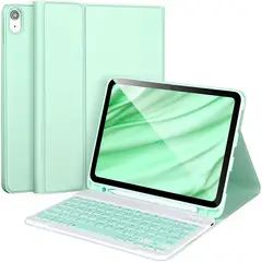 PUREPOWER - Funda con teclado de español para iPad iPad Mini A17Pro y Mini6